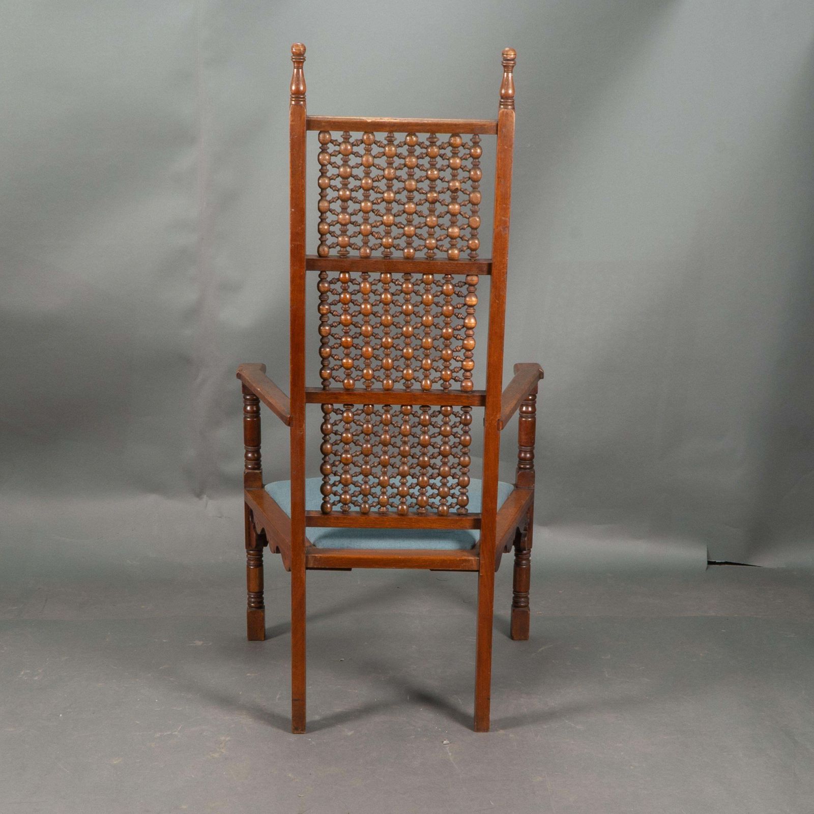 DR C Dresser, Attributed. A Moorish Style Walnut Armchair photo vinterior