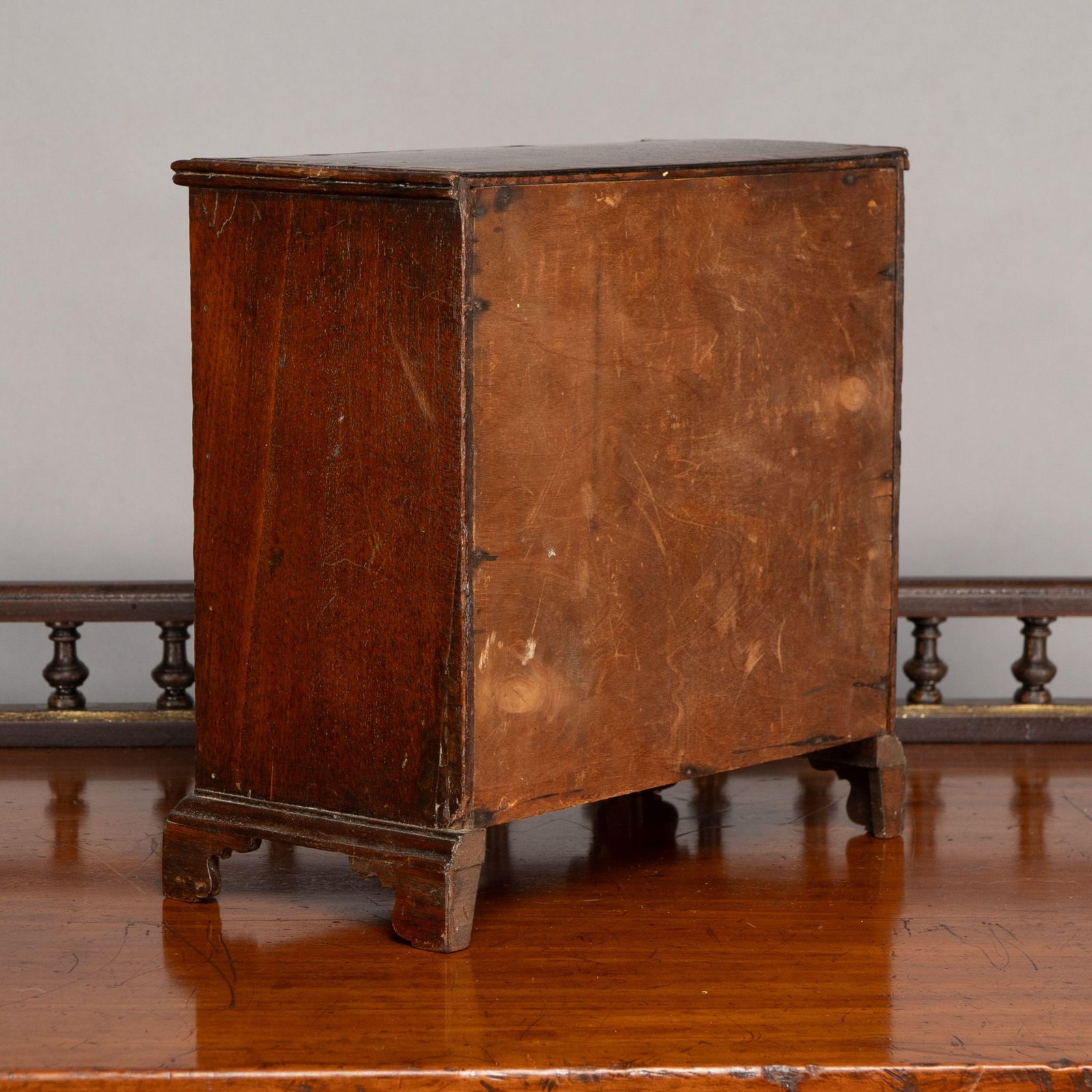 A Fine Georgian Walnut Miniature Chest Of Drawers photo Furniture