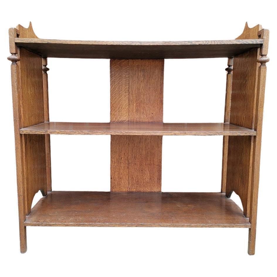 A Glasgow School Arts & Crafts Oak Buffet W/ Plank Sides And Central Plank Back photo furniture