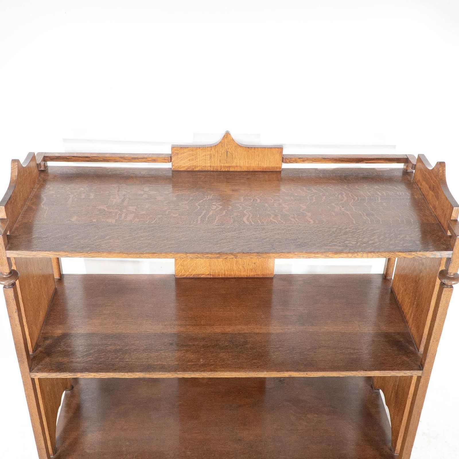 photo furniture A Glasgow School Arts & Crafts Oak Buffet W/ Plank Sides And Central Plank Back