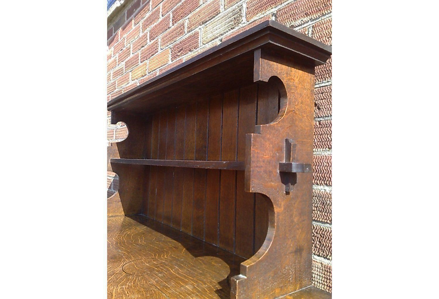 A Good Quality Arts And Crafts Small Oak Sideboard/Dresser photo for sale