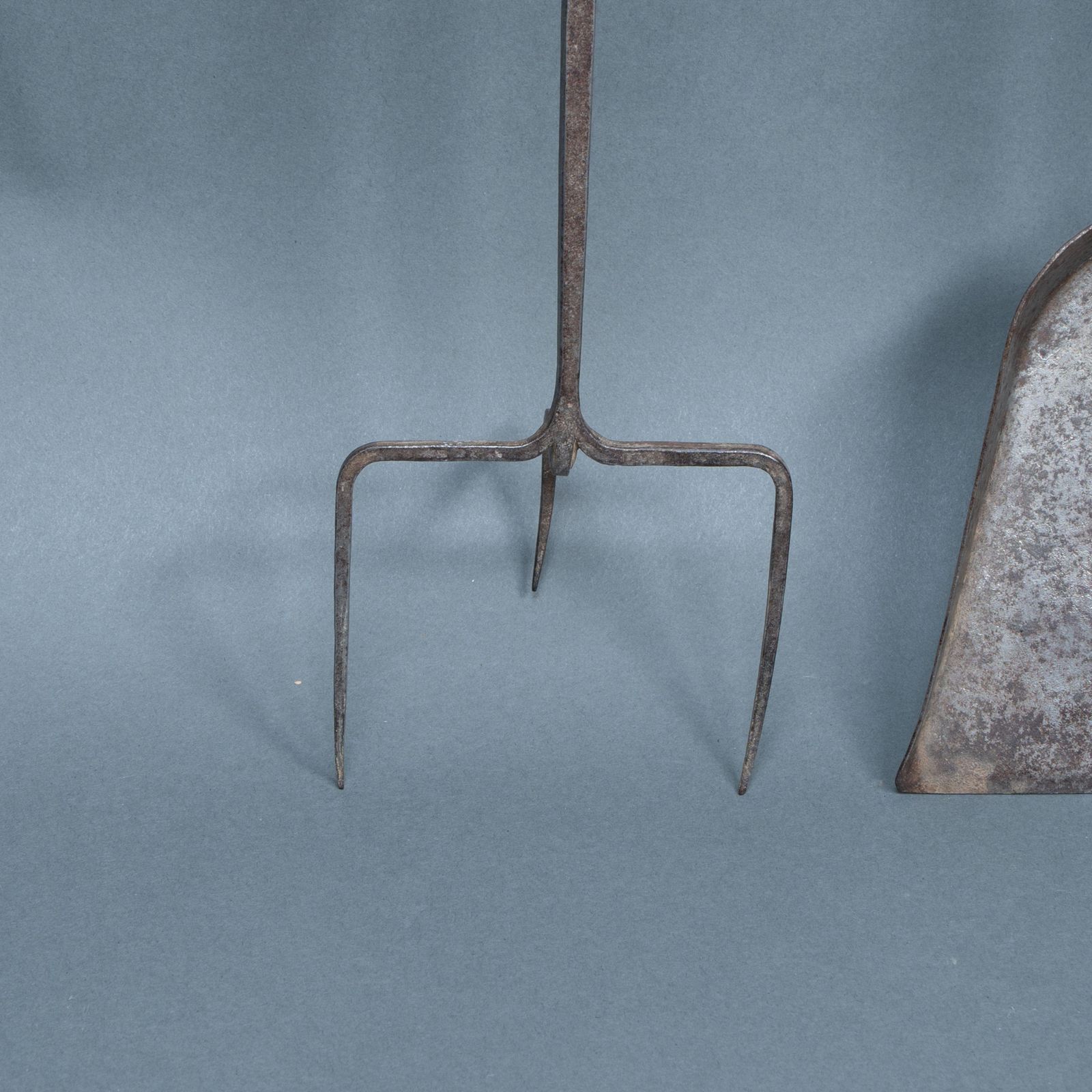 A Pair Of Arts And Crafts Steel Fire Utensils photo 867.0