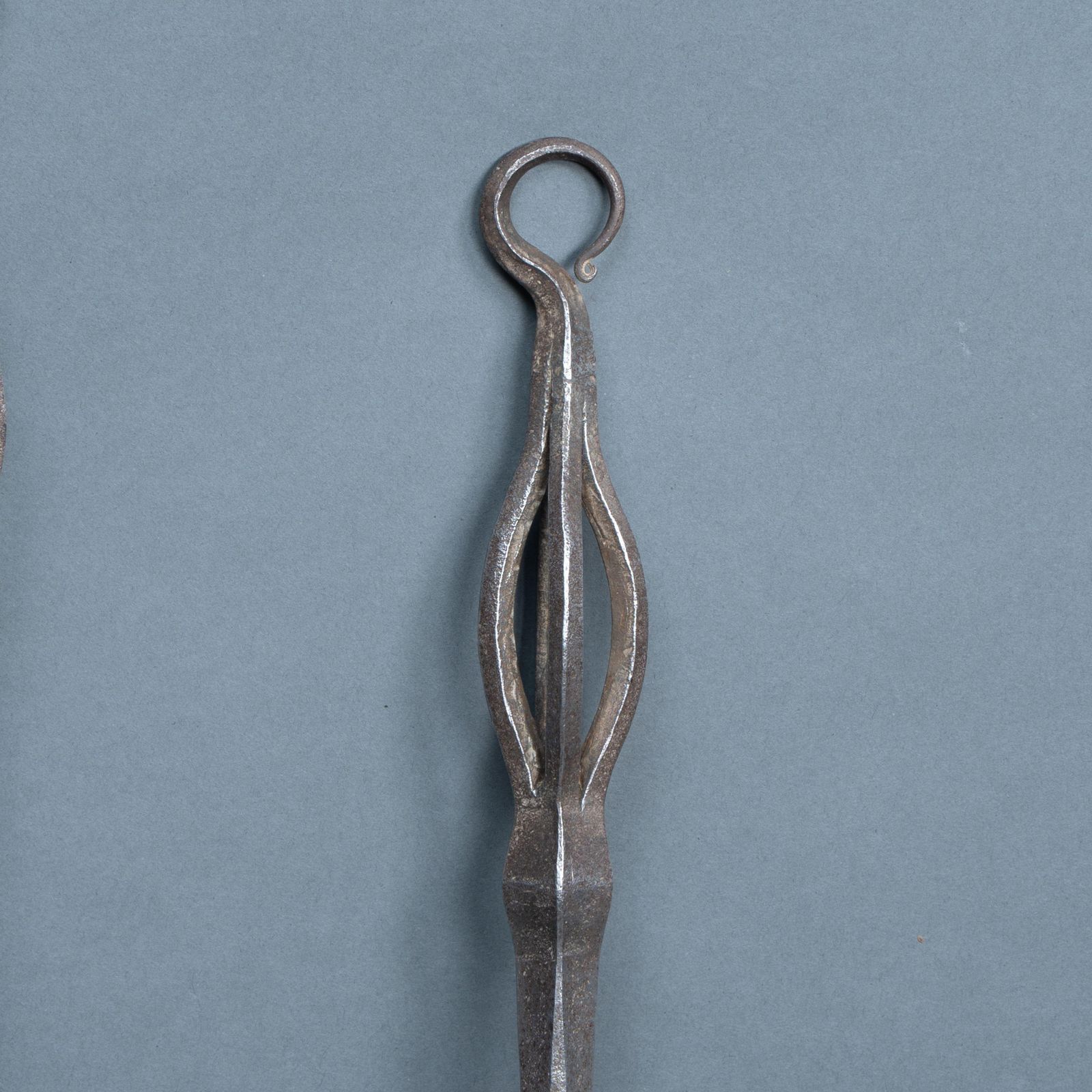 A Pair Of Arts And Crafts Steel Fire Utensils photo vintage