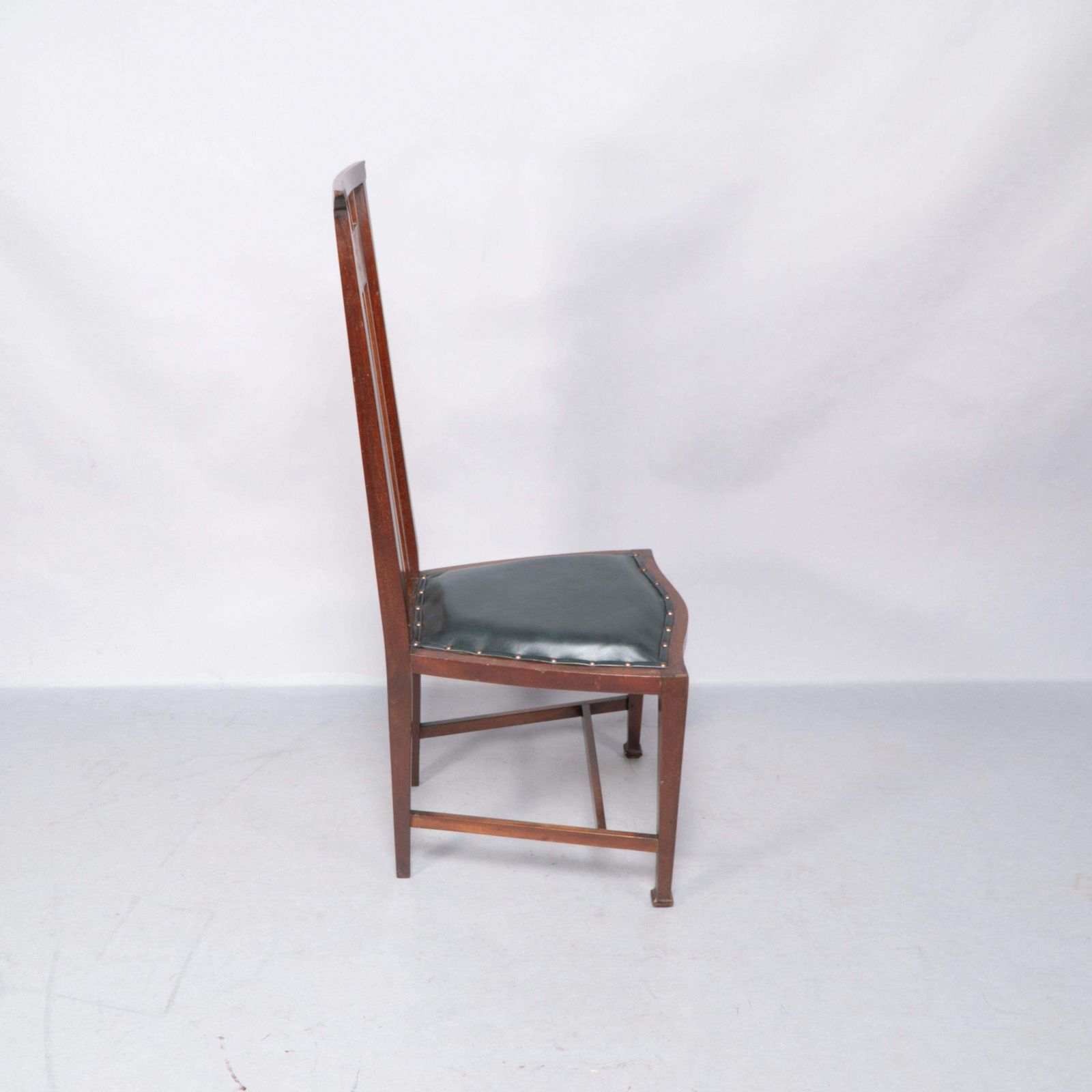 Joseph Maria Olbrich Attributed. An Art Nouveau Inlaid Side Chair. photo vintage