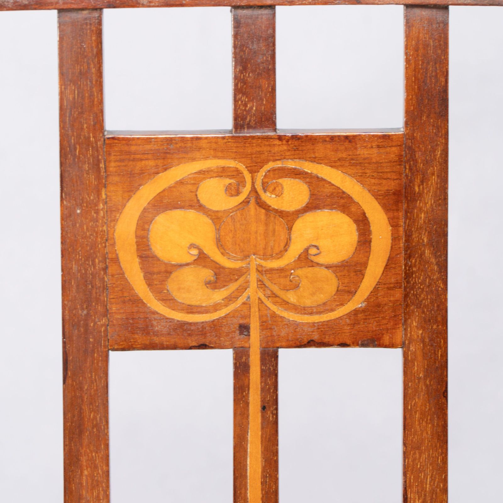 photo for sale Joseph Maria Olbrich Attributed. An Art Nouveau Inlaid Side Chair.