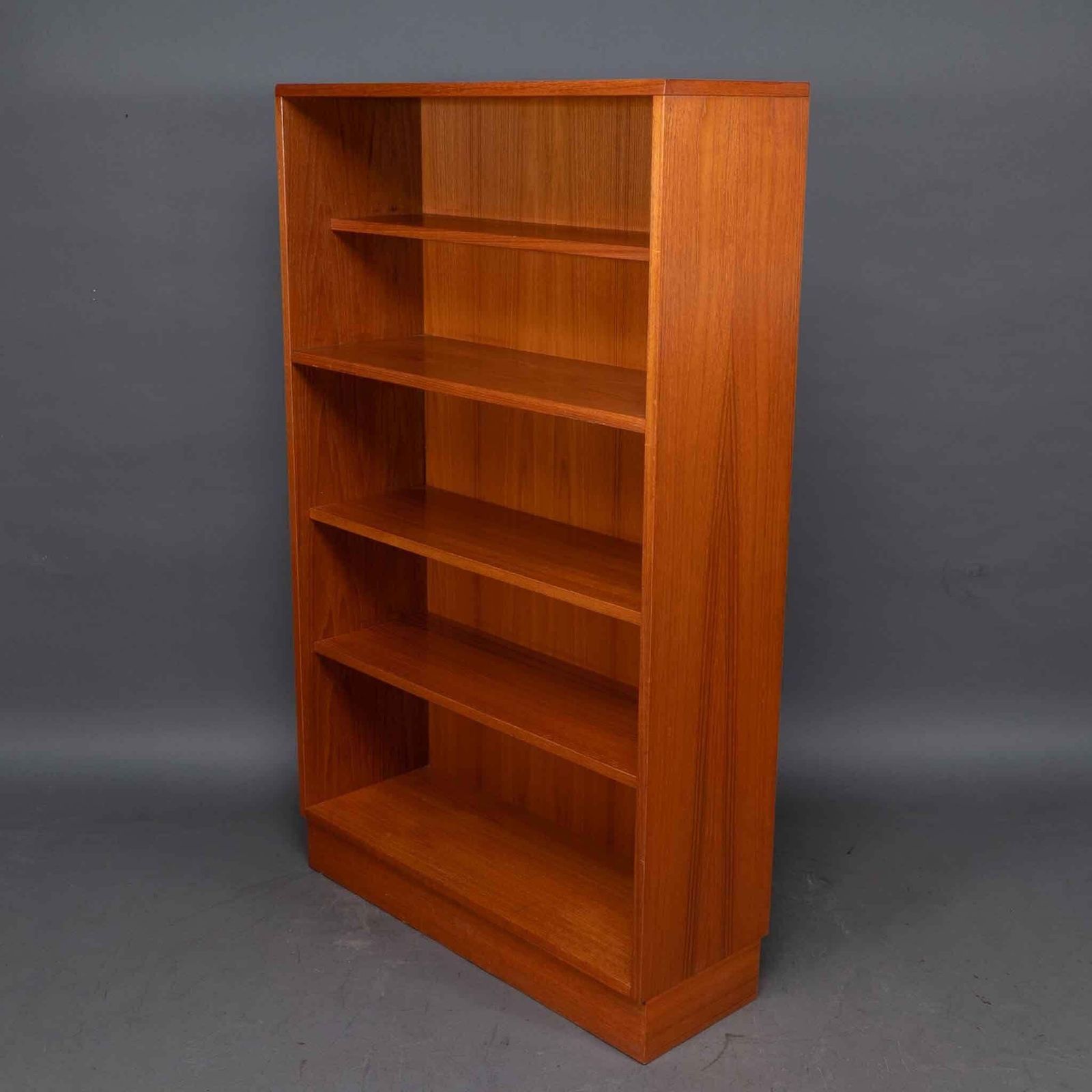 A Set Of Mid Century Teak Bookshelves With Five Shelves photo Furniture