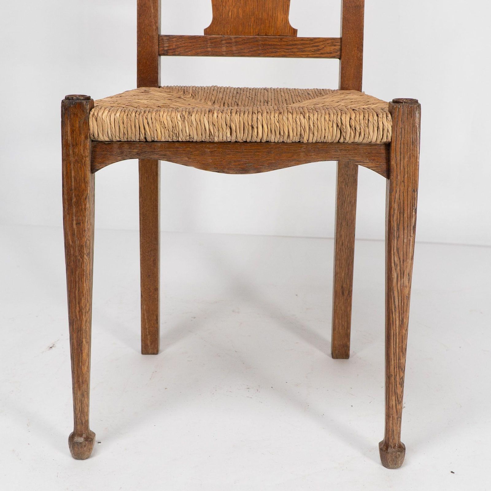 photo buy Ambrose Heals For Heals Of London. A Pair Of Arts And Crafts Rush Seated Chairs
