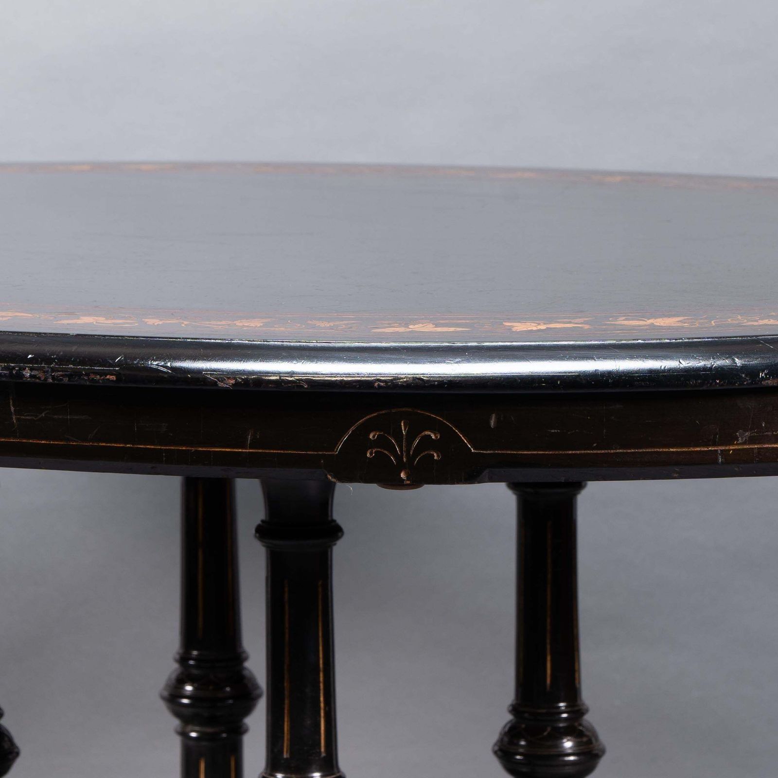 photo buy Gillows Attr. An Aesthetic Movement Tilt Top Dining Table With Floral Inlays