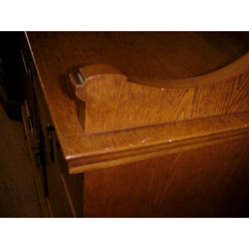 Liberty And Co. A Small 1/4 Sawn Oak Arts And Crafts Sideboard photo Furniture