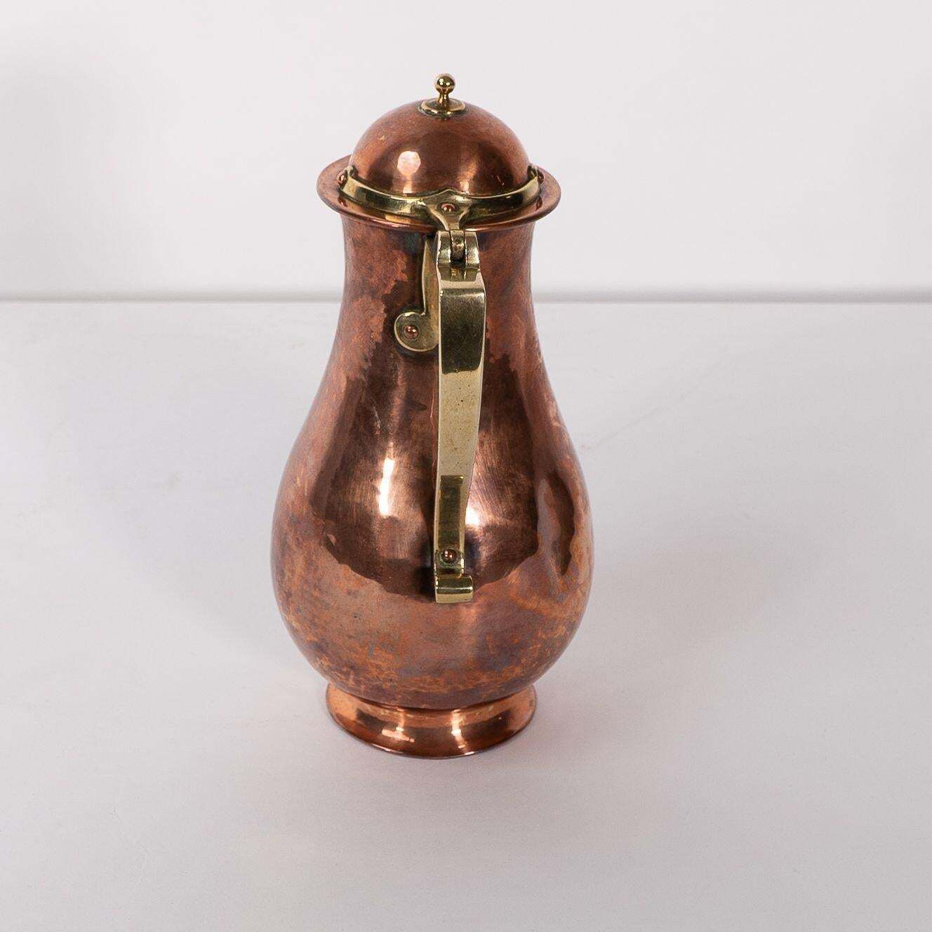 Birmingham Guild Of Handicraft. An Arts & Crafts Copper And Brass Chocolate Jug photo buy