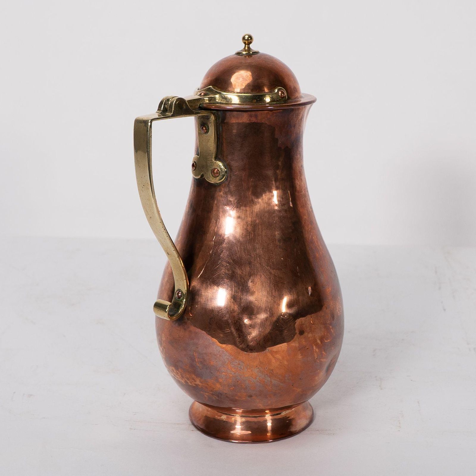 photo furniture Birmingham Guild Of Handicraft. An Arts & Crafts Copper And Brass Chocolate Jug