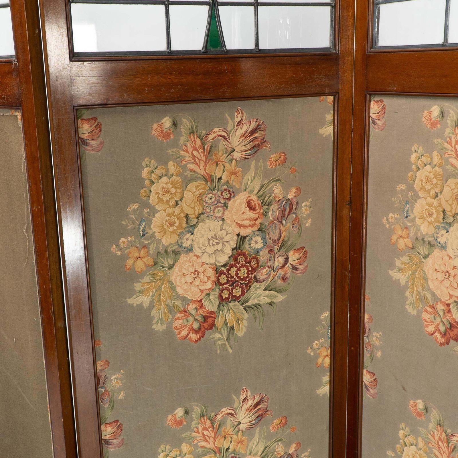 photo furniture Liberty & Co. Glasgow Style Arts & Crafts Walnut Three Fold Screen