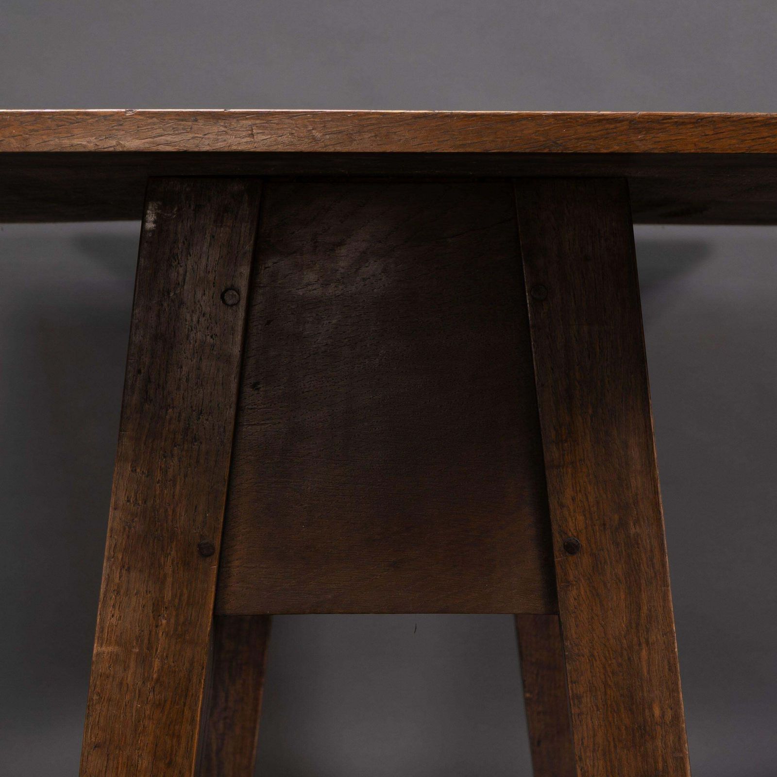 Furniture M H Baillie Scott By John P White. A Rare Arts And Crafts Oak Dining Table photo