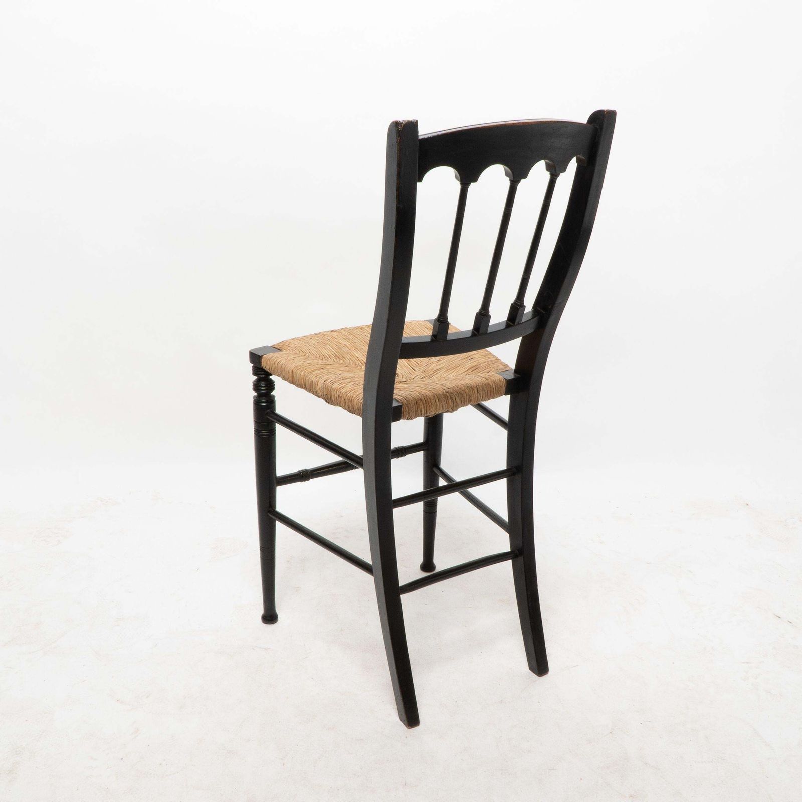 2244.0 Collier & Plucknett Attri. Godwin Style. Aesthetic Movement Ebonized Music Chair photo