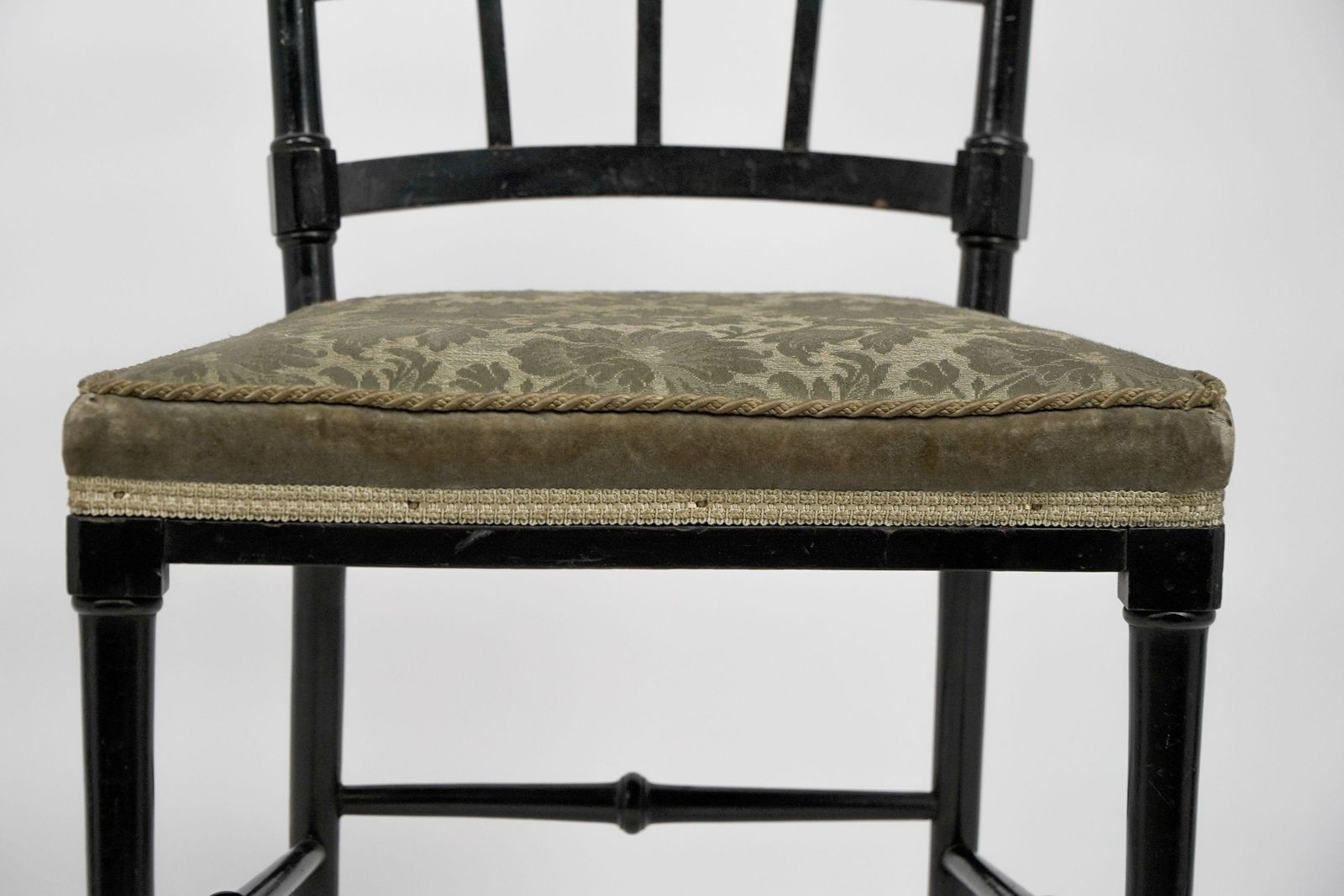 photo for sale J. Plucknett Attri. Collier & Plucknett Prob. Anglo Japanese Ebonized Side Chair