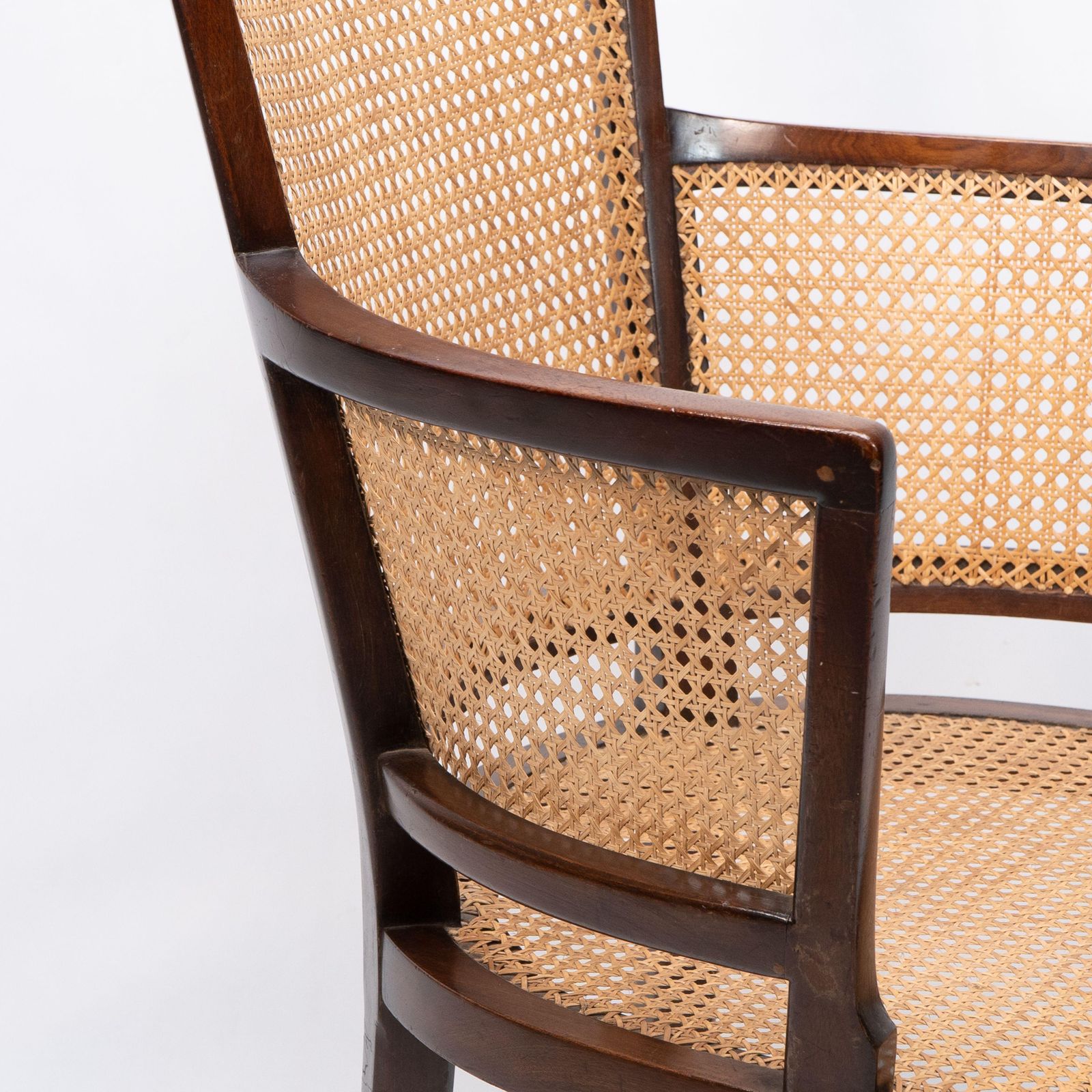 photo furniture An Anglo Japanese Cane Work Armchair