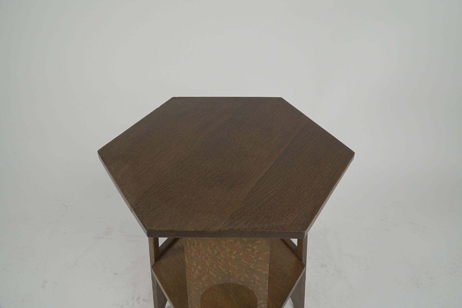 Liberty And Co. A Scarce Pair Of Arts & Crafts Oak Side Tables With Plank Sides photo buy