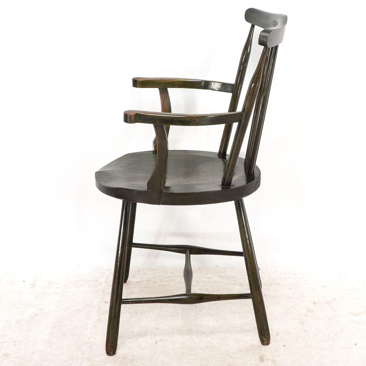 Liberty And Co. Set Of Six Arts And Crafts Walnut Windsor Armchairs photo buy