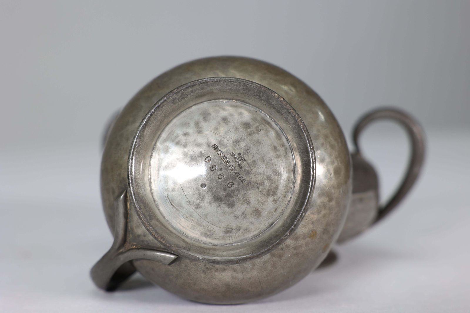 459.0 Liberty And Co. An English Pewter 0966 Arts And Crafts Milk And Sugar Bowl photo