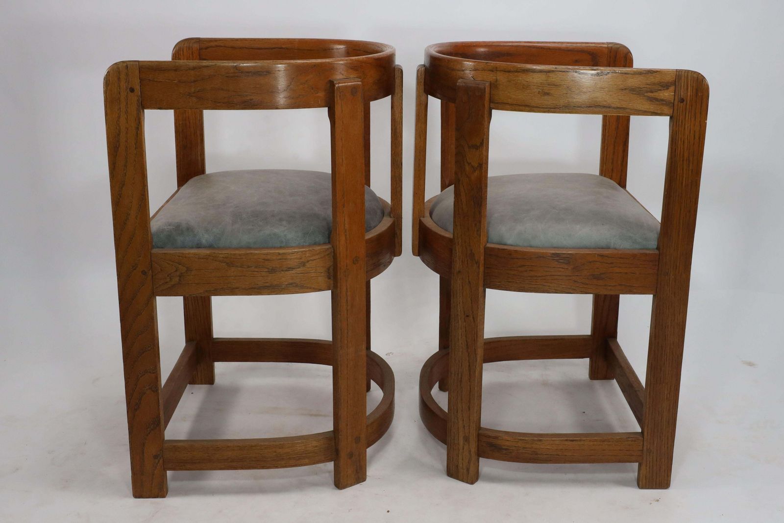 A Pair Of Scottish School Armchairs Of Barrell Form photo Furniture