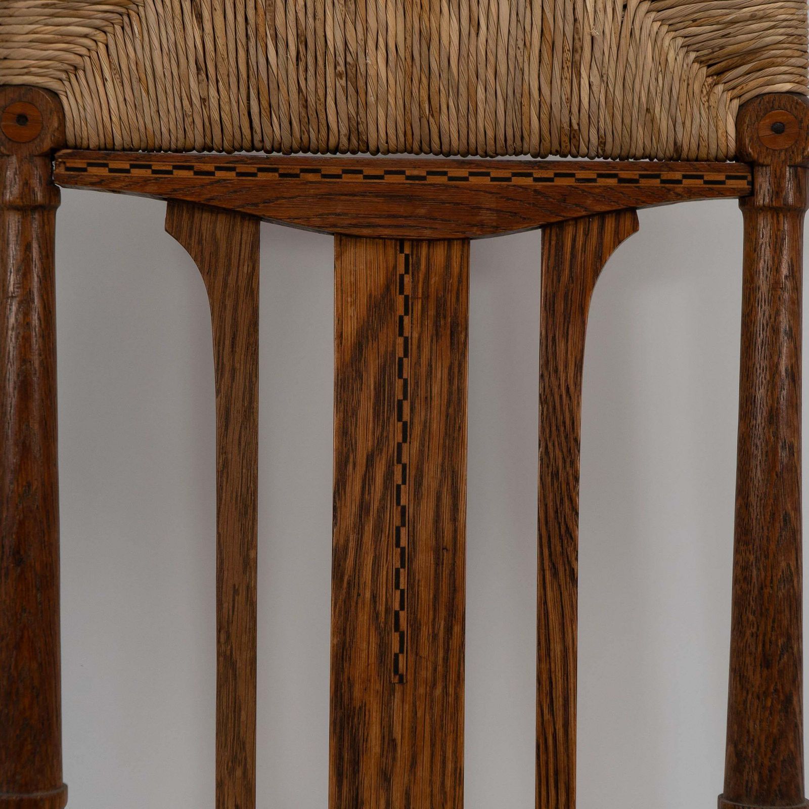Goodyers Of Regent St. George Walton Style. An Arts & Crafts Inlaid Rush Seat photo 1428.0