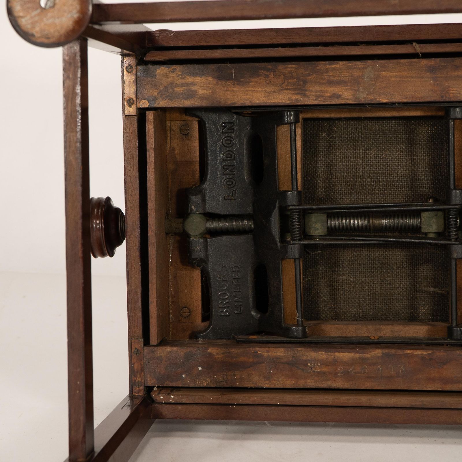 photo vintage J S Henry In The Style Of Voysey. An Arts & Crafts Walnut Adjustable Piano Stool