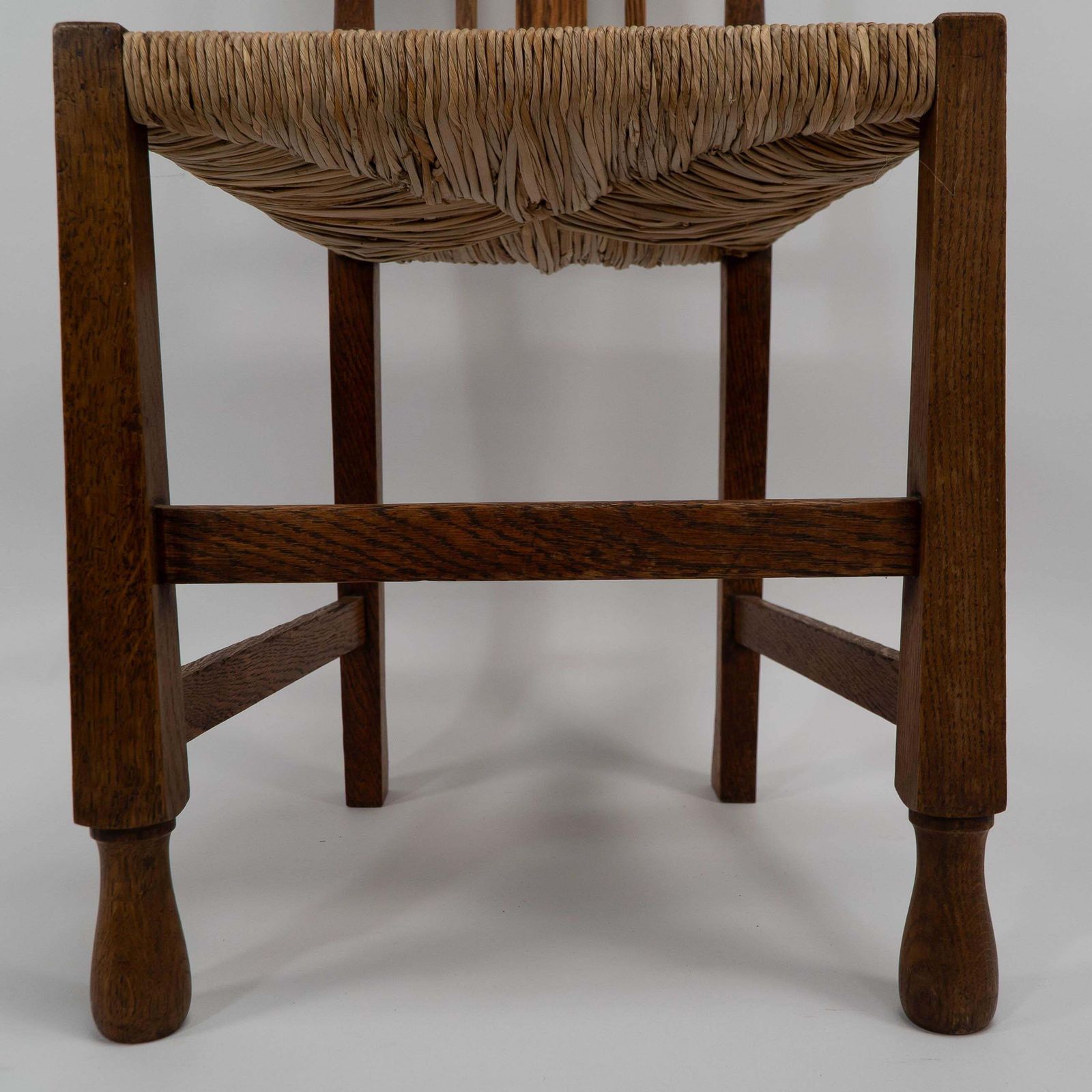 photo furniture Goodyers Of Regent St. George Walton Style. An Arts & Crafts Inlaid Rush Seat