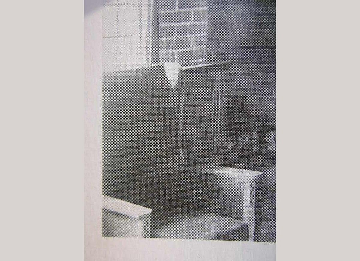photo buy Walter Skull Of High Wycombe. Arts & Crafts Oak Armchair With Chequer Inlays