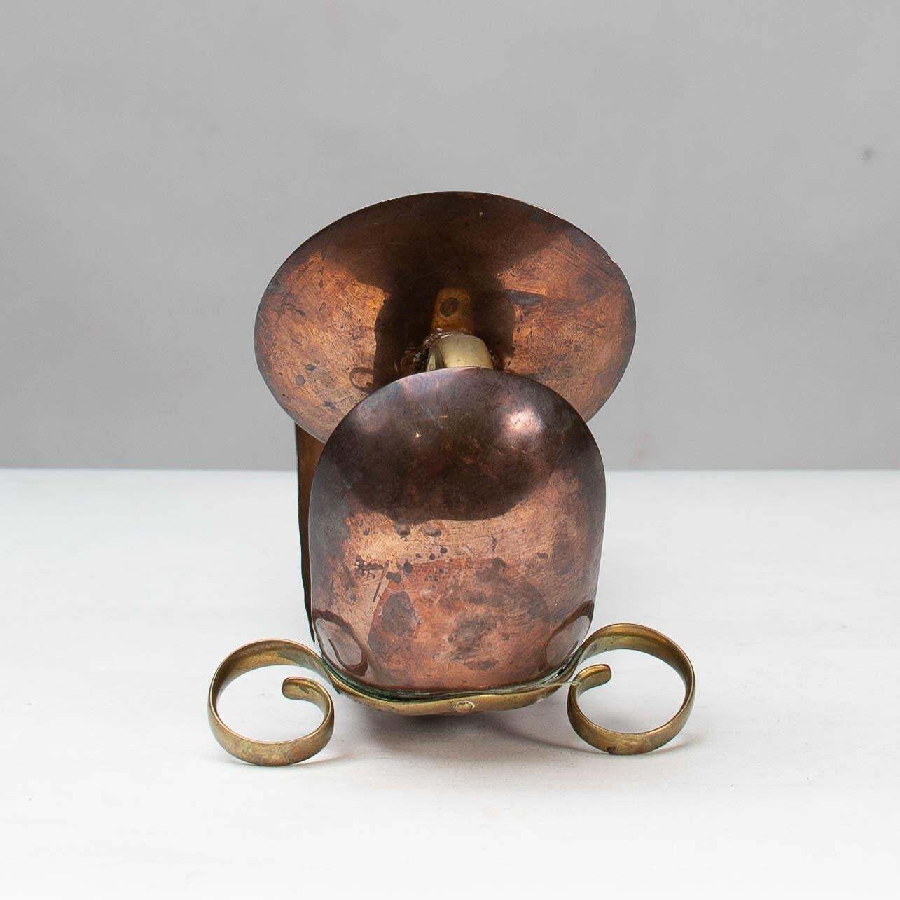 photo buy Benham & Froud English Arts & Crafts Copper & Brass Night Light Or Candle Holder