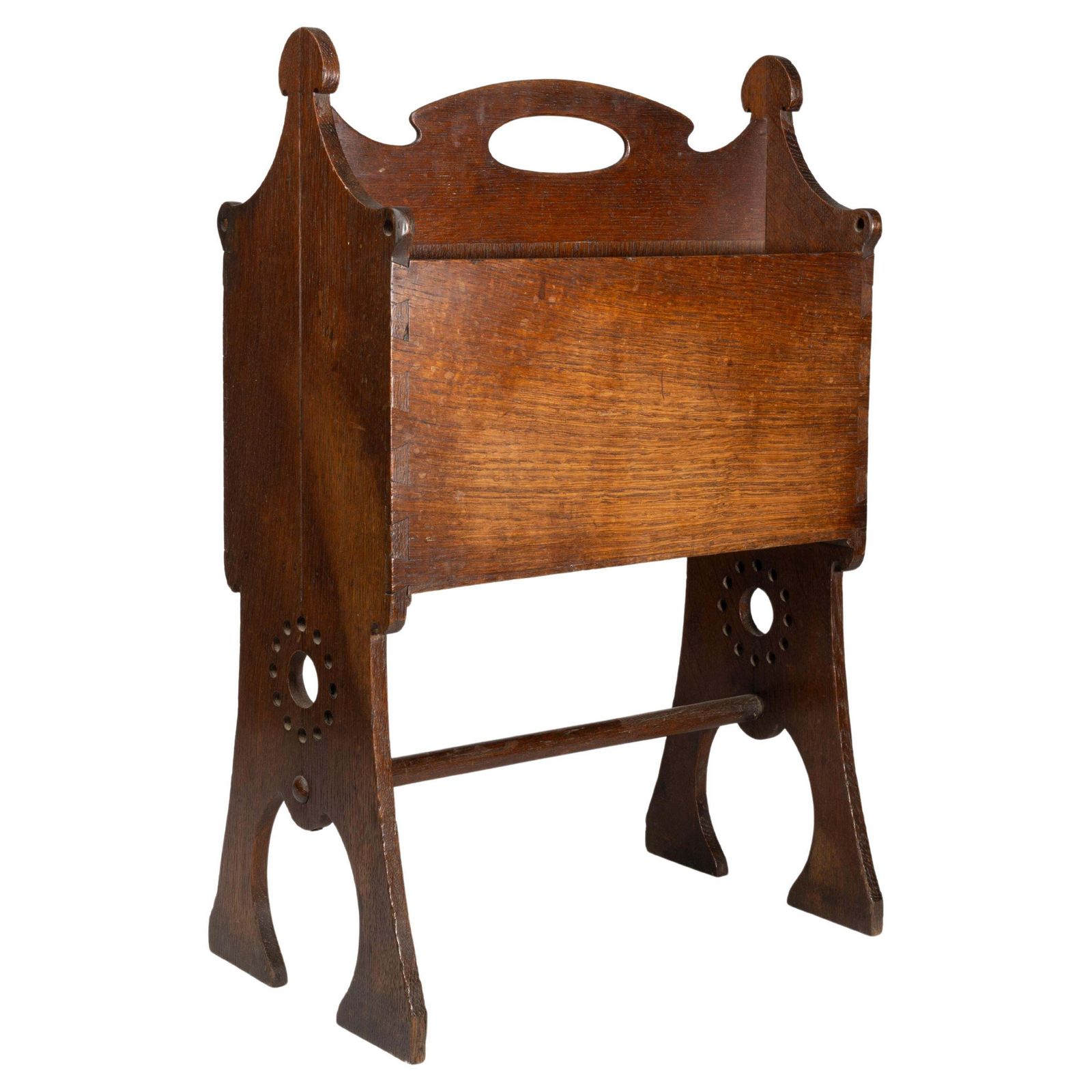 Liberty And Co. An Arts And Crafts Oak Magazine Rack