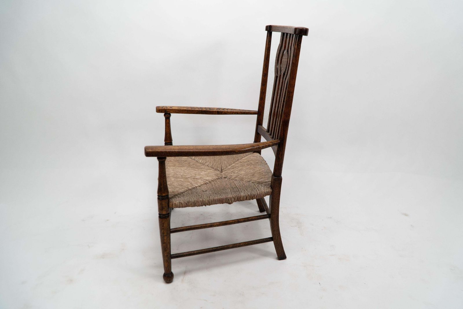 Liberty And Co. An Arts And Crafts Rush Seat Armchair photo Furniture