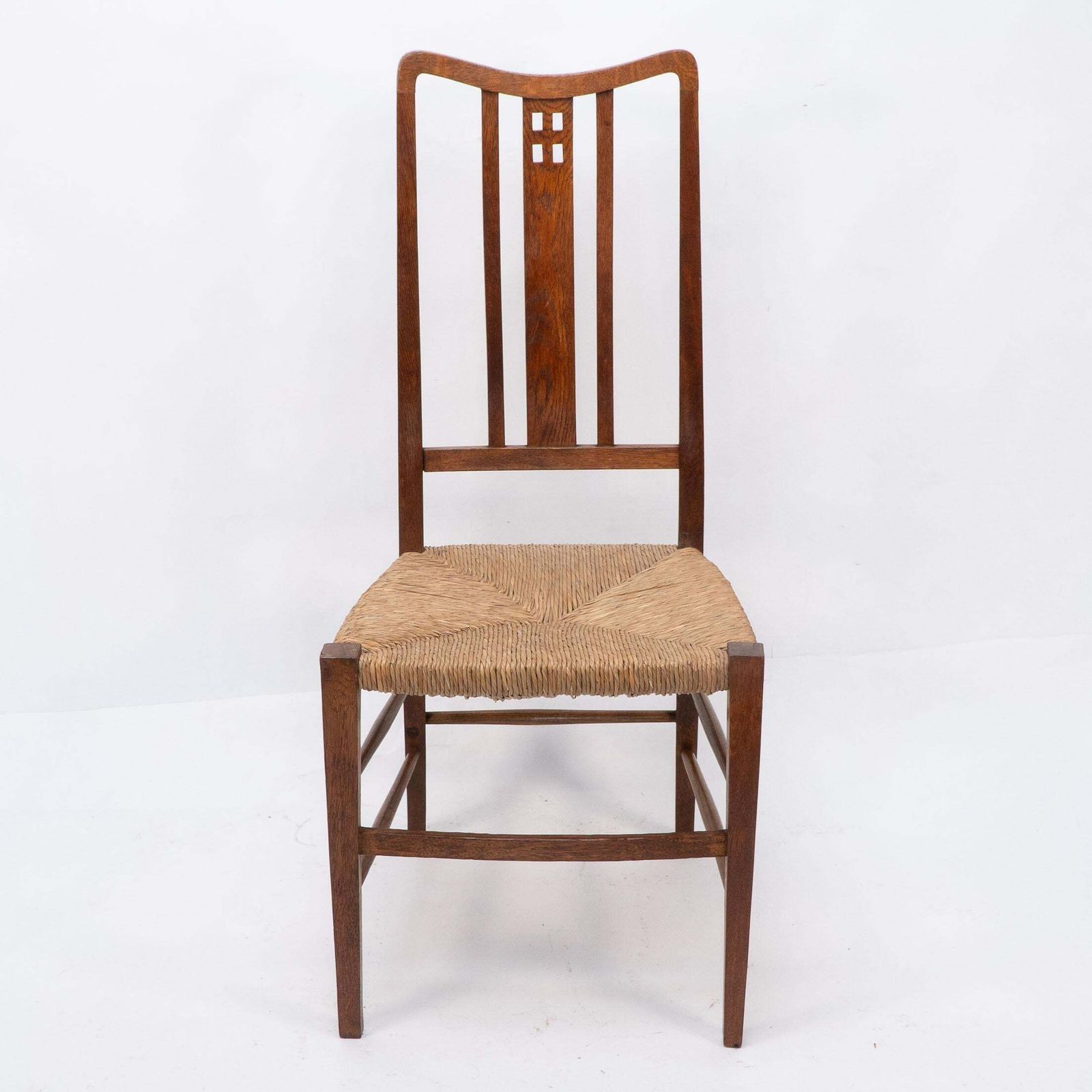 Wylie And Lochhead (Attributed). A Pair Of Rush Seated Side Or Bedroom Chairs photo 1836.0