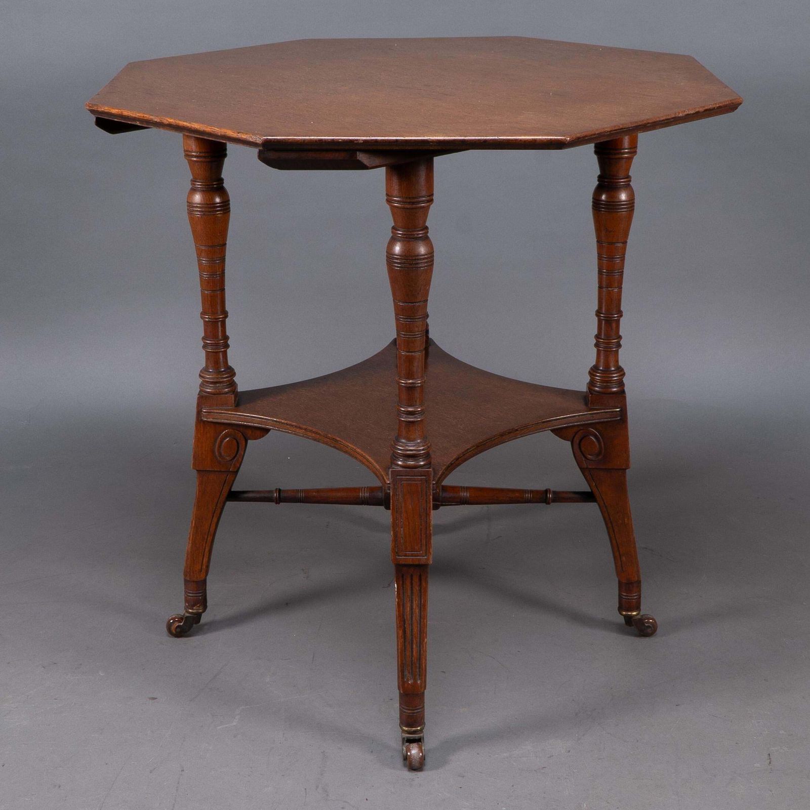 Jas Shoolbred. An Aesthetic Movement Walnut Octagonal Center Table photo buy