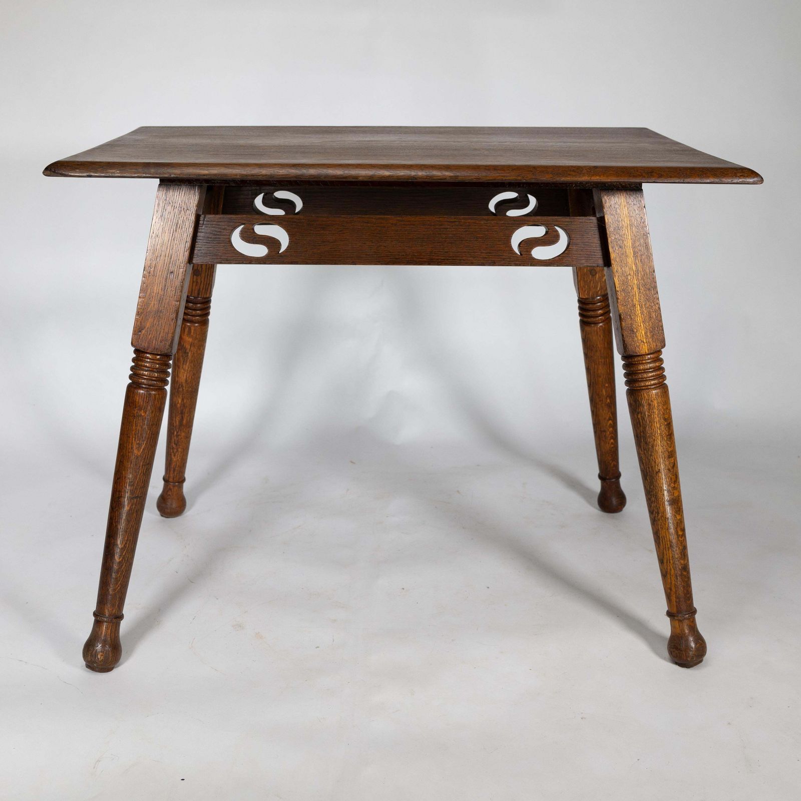 William Birch. A Large Arts And Crafts Oak Side Table photo furniture
