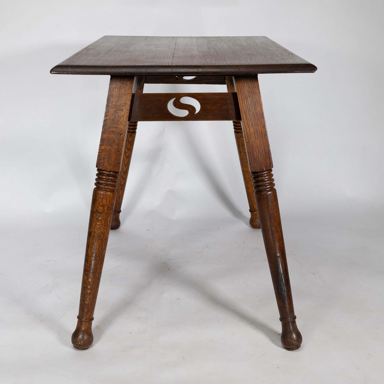 William Birch. A Large Arts And Crafts Oak Side Table photo for sale
