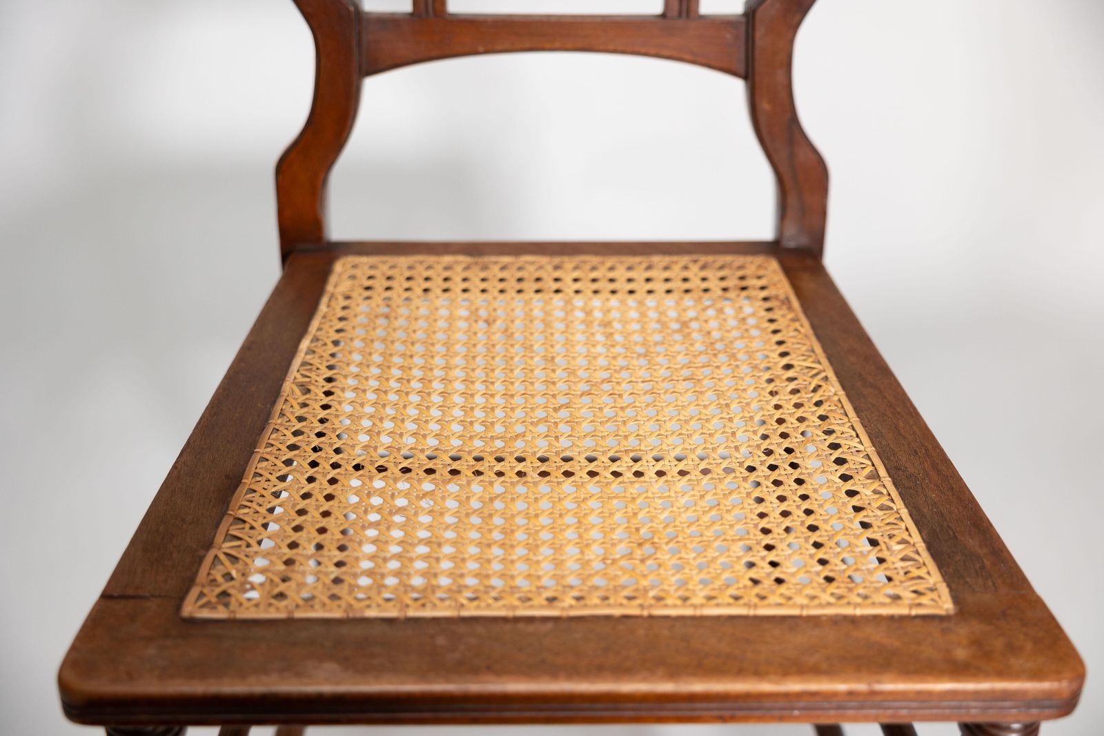 3000.0 H W Batley Attr. Jas Shoolbred Pair Of Aesthetic Movement Cane Seat Beech Chairs photo