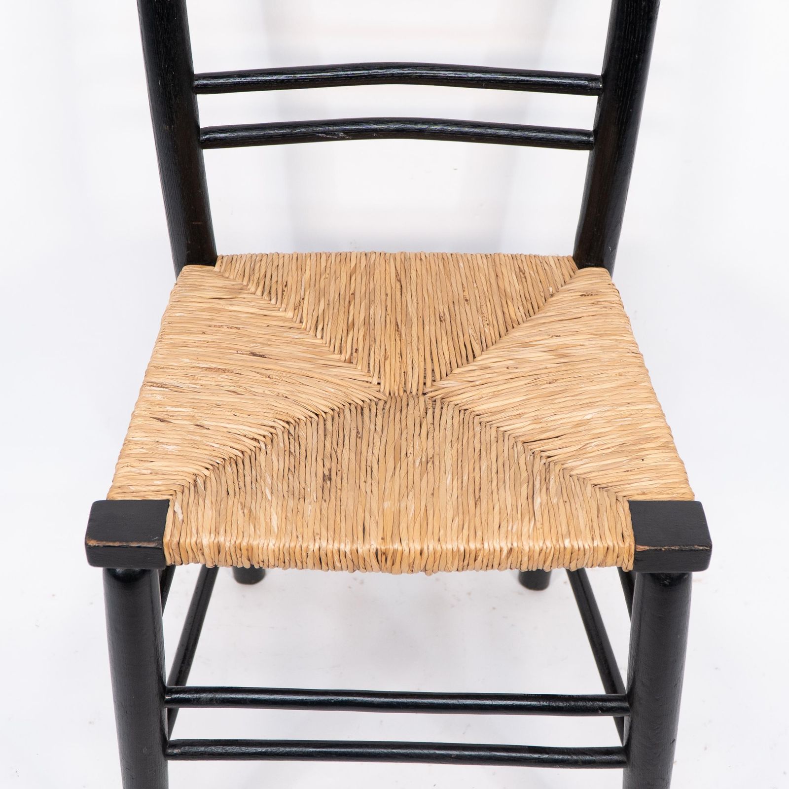 Furniture Morris & Co Attr To Philip Webb. Aesthetic Movement Pair Rush Seat Sussex Chairs photo
