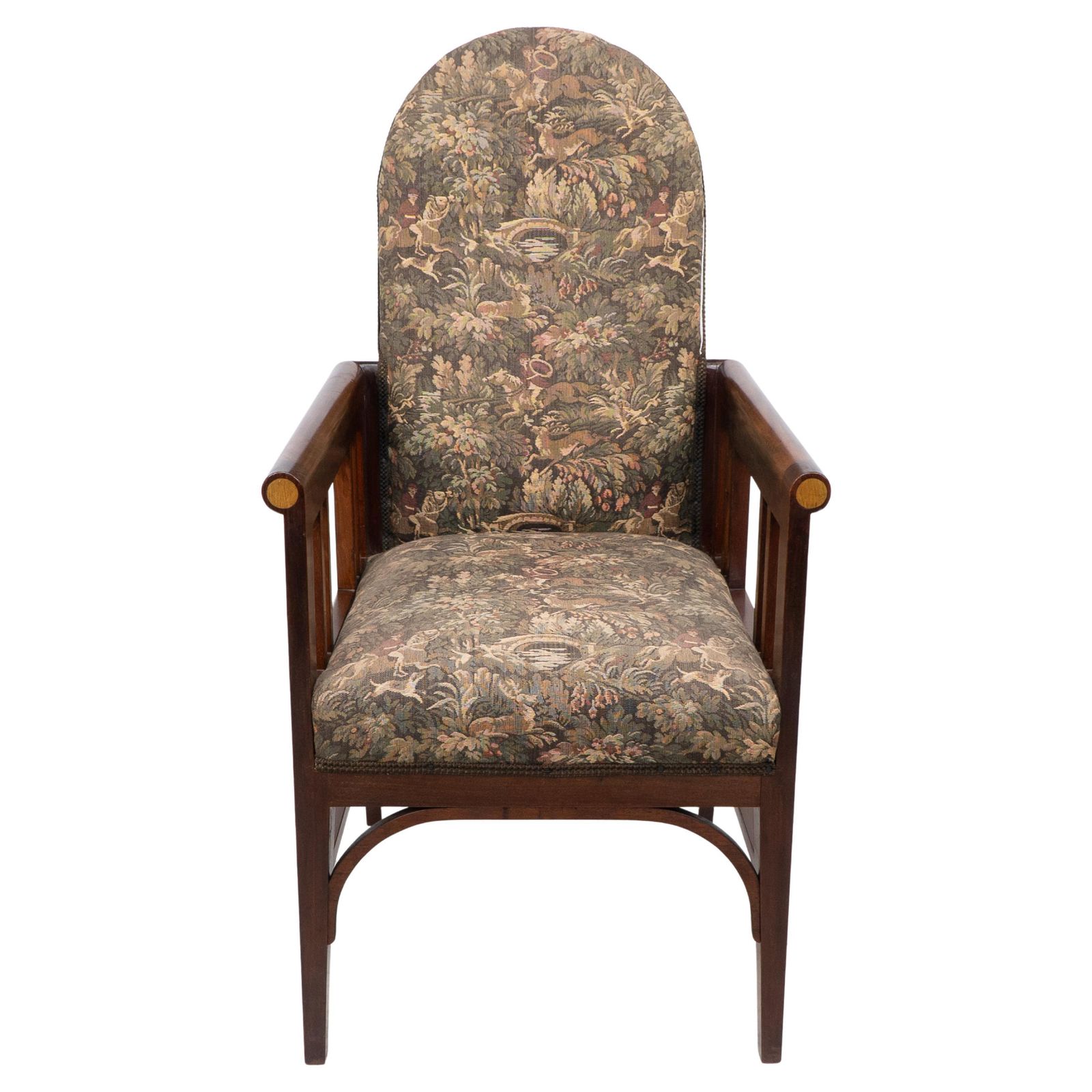 G M Ellwood For J S Henry. A Progressive New Art Armchair With Fruitwood Inlays photo furniture