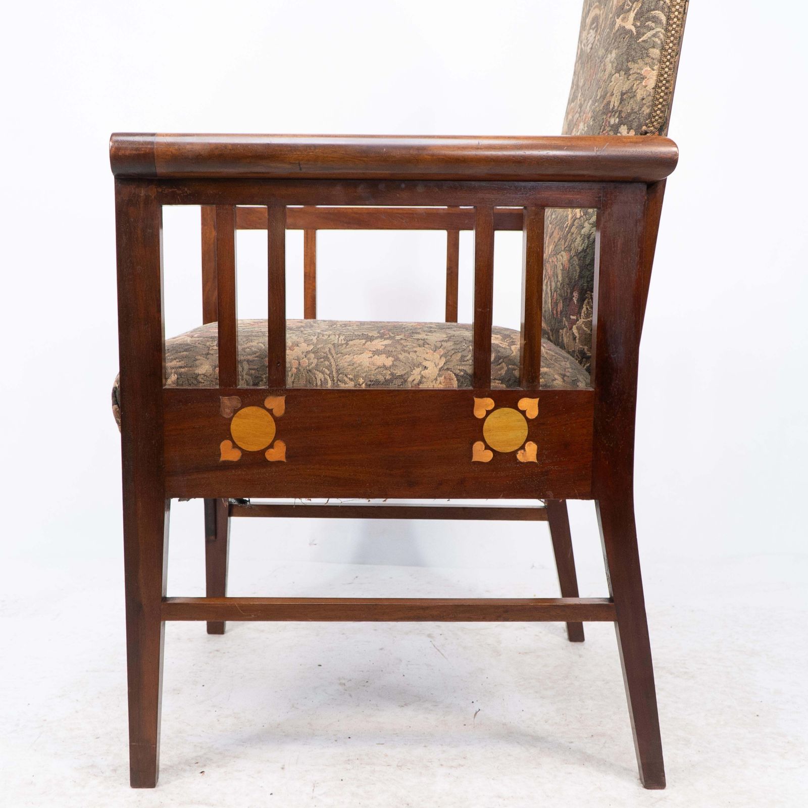 8671.0 G M Ellwood For J S Henry. A Progressive New Art Armchair With Fruitwood Inlays photo