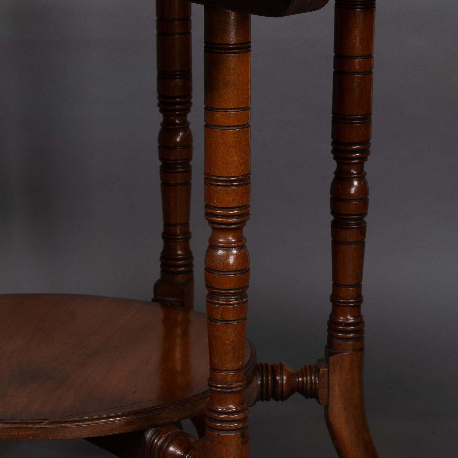Furniture Collinson & Lock Attributed. An Aesthetic Movement Walnut Octagonal Center Table photo