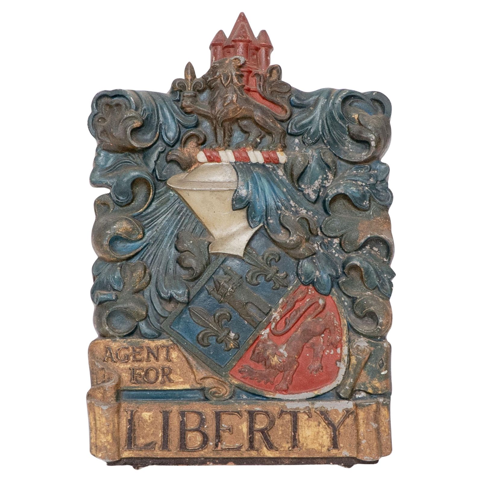 Liberty & Co Regent St London. An Original Agent For Liberty Aluminium Shop Sign