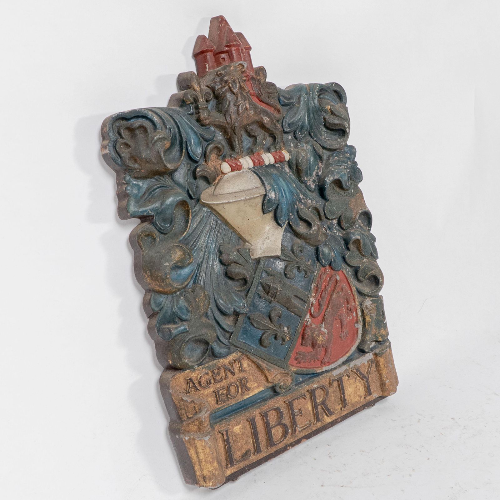 Liberty & Co Regent St London. An Original Agent For Liberty Aluminium Shop Sign photo furniture