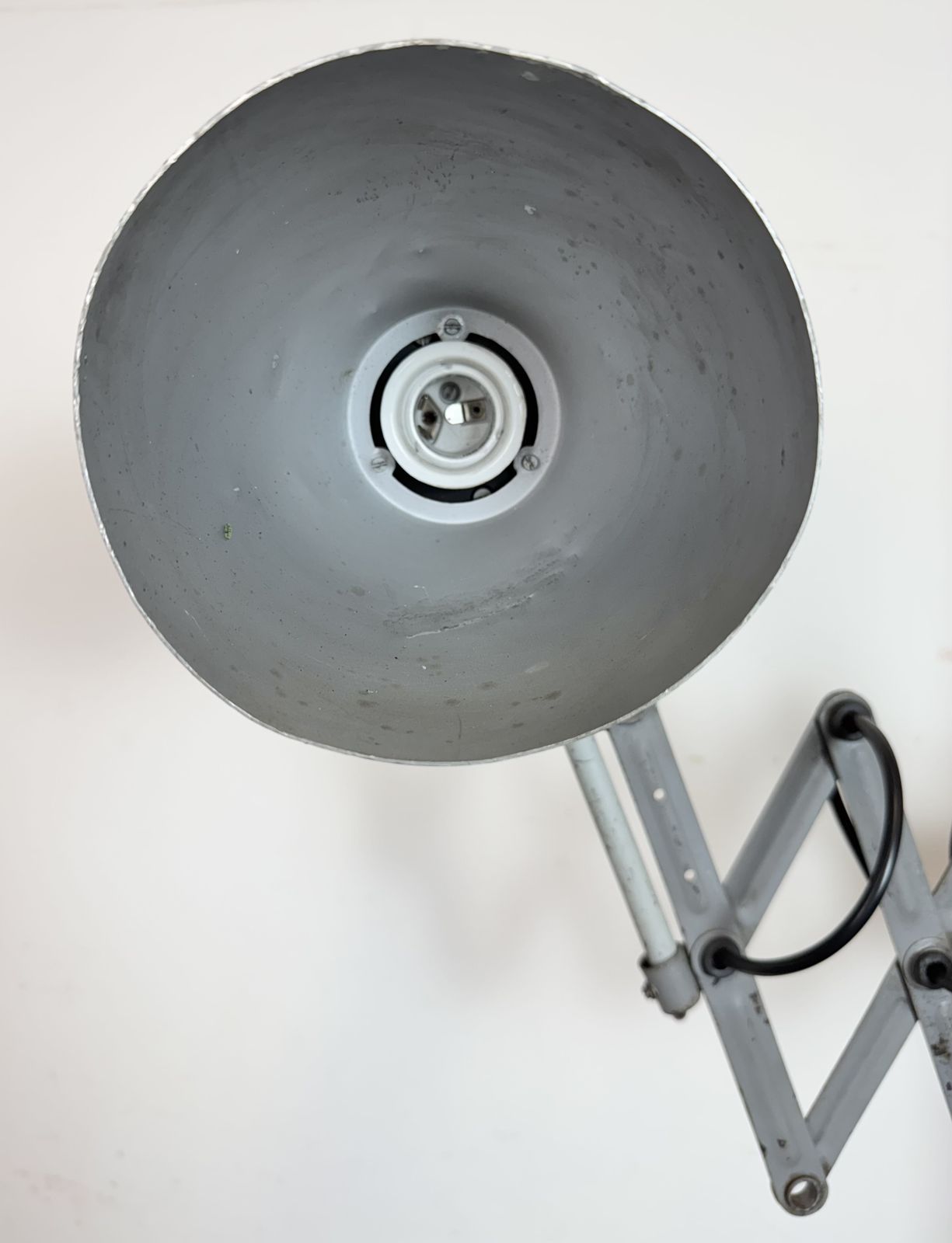 photo buy Industrial Grey Scissor Wall Lamp, 1960s