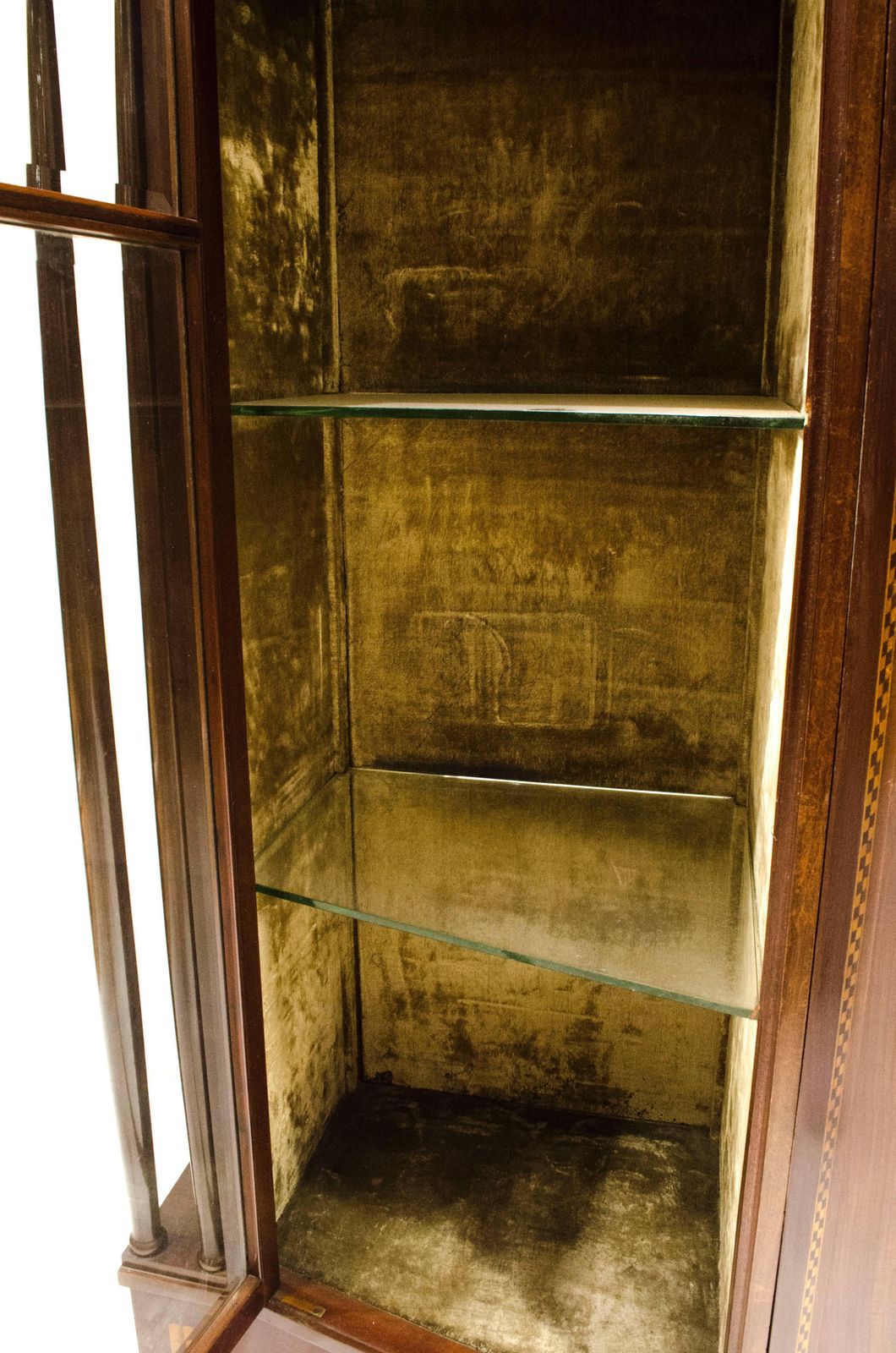 E. Goodall Manchester An English Arts & Crafts Display Cabinet With Floral Inlay photo 6936.0