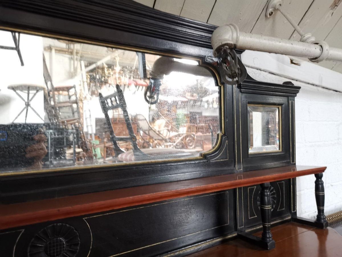 Aesthetic Movement Side Cabinet With Carved Panels Of Putti Putti Playing Music. photo furniture
