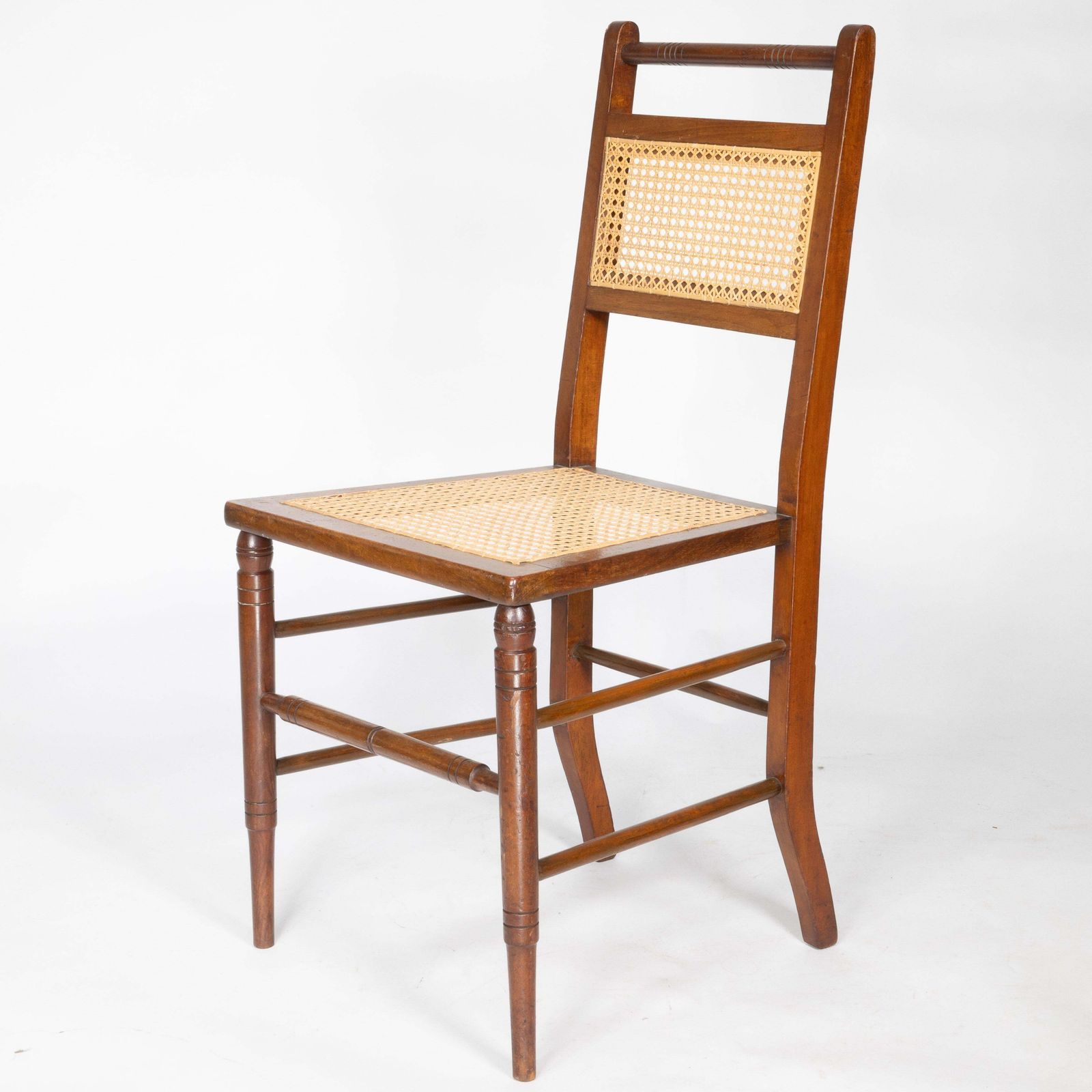 Furniture E W Godwin (Attributed). A Set Of Four Anglo Japanese Cane Seat Chairs photo