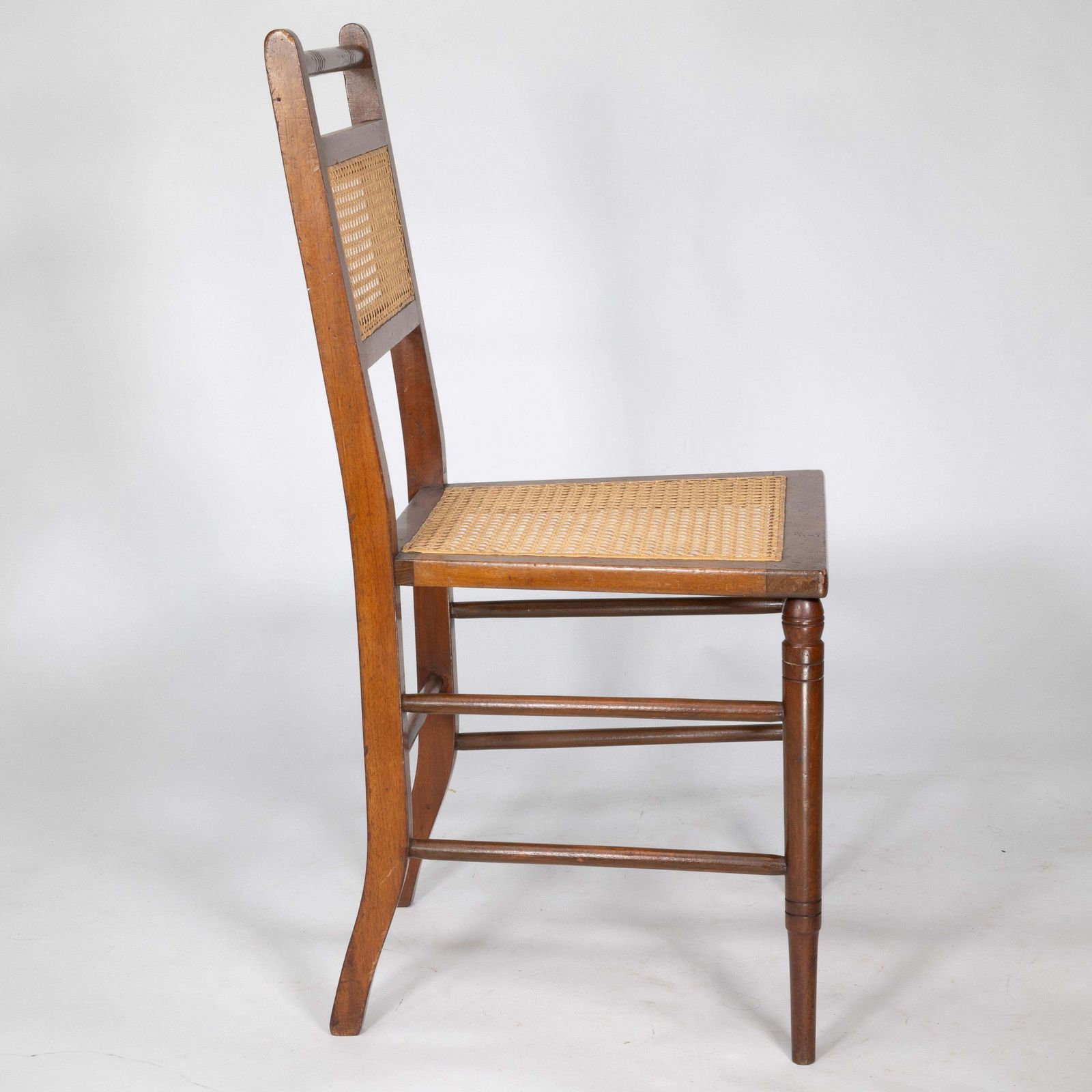 photo vinterior E W Godwin (Attributed). A Set Of Four Anglo Japanese Cane Seat Chairs