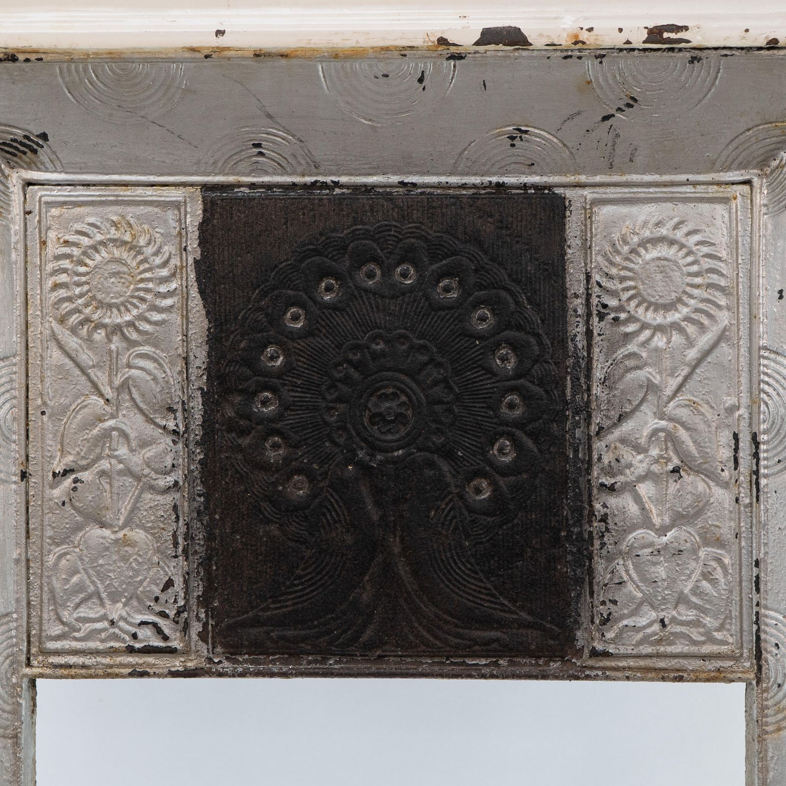 2040.0 Thomas Elsley & Co. An Aesthetic Movement Cast Iron Fireplace Style Of T Jeckyll photo