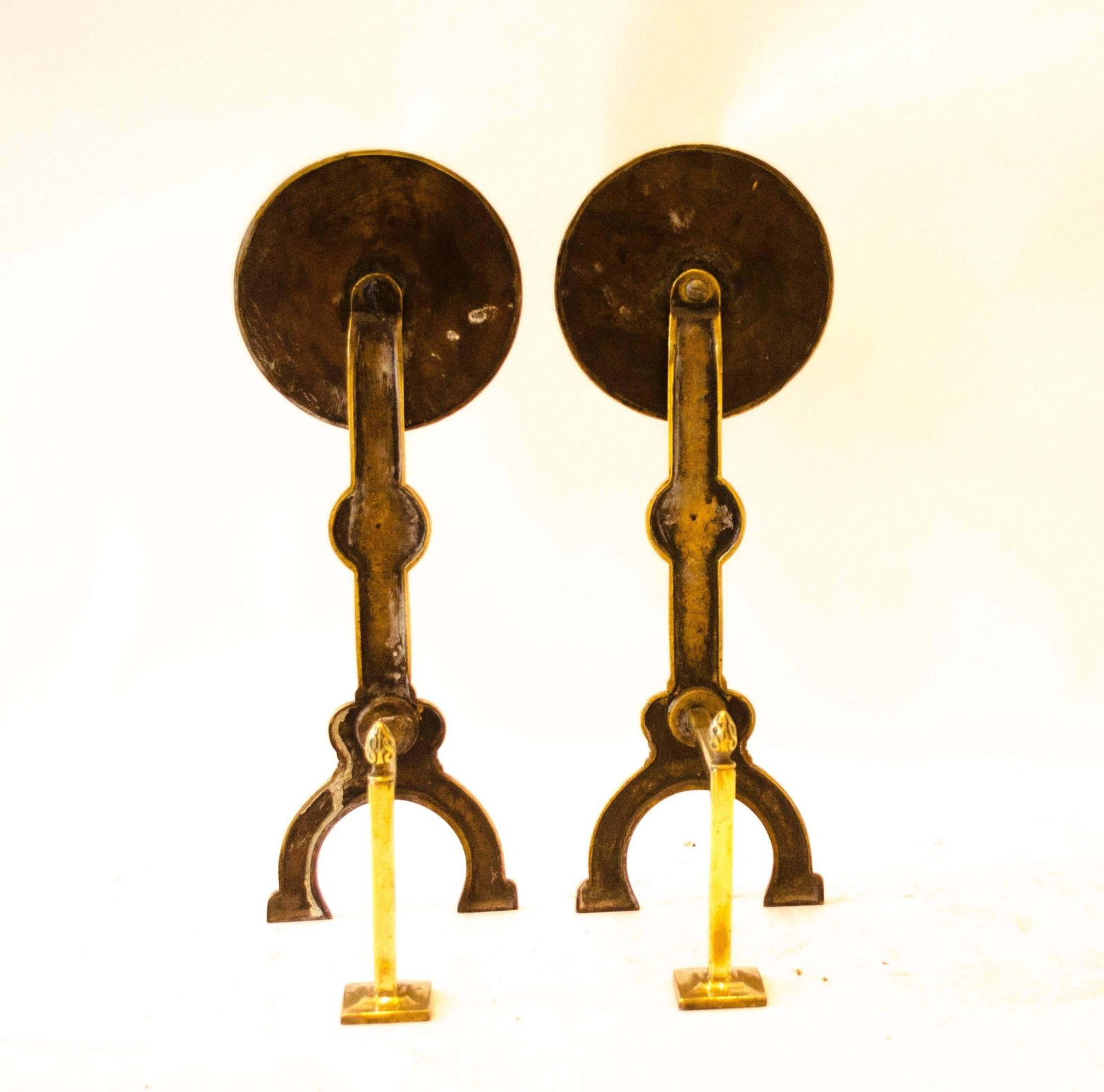 Thomas Jeckyll Attri., A Pair Of Anglo Japanese Brass Fire Dogs With Love Birds photo furniture
