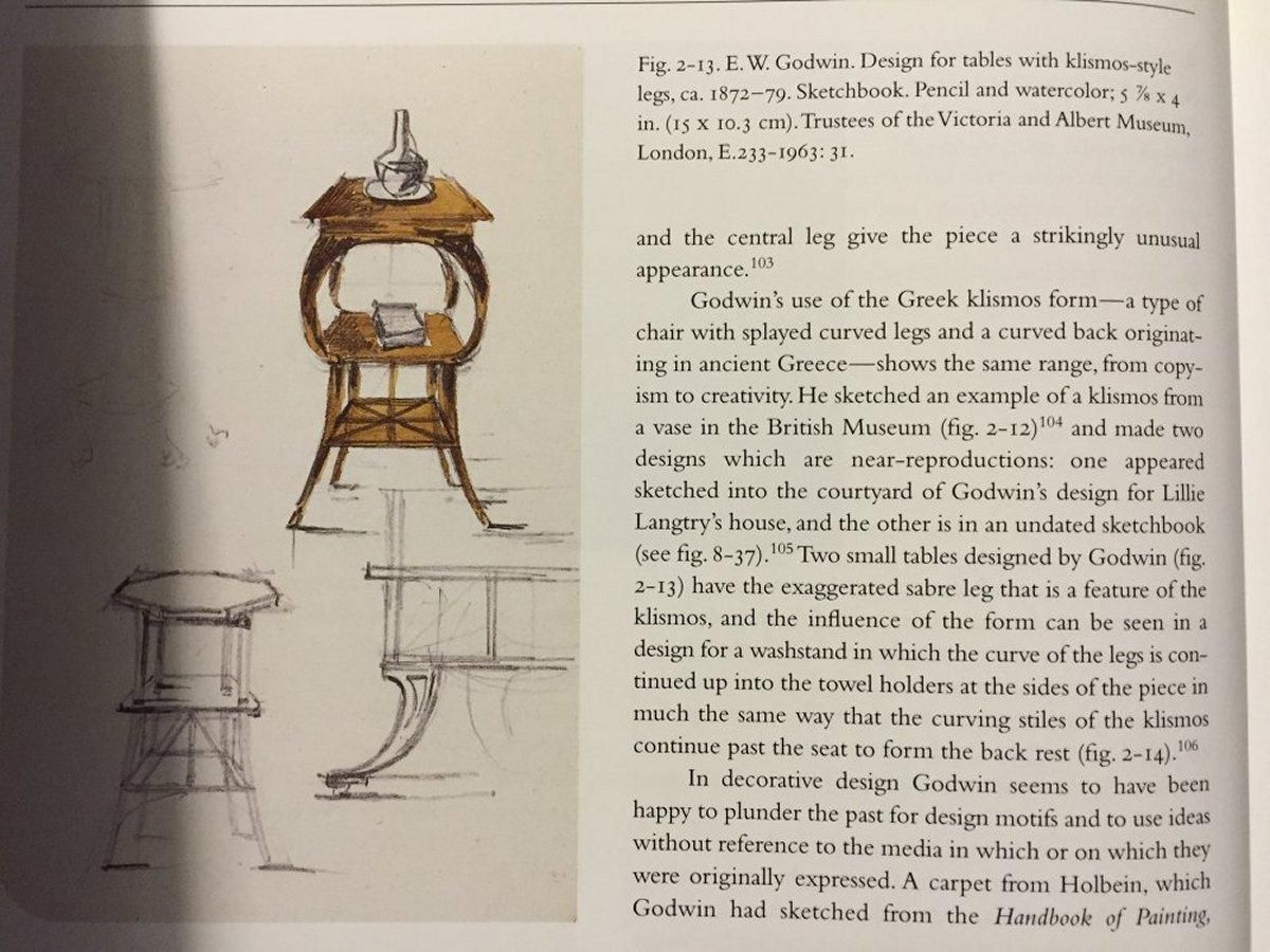 photo vinterior E W Godwin, Style Of. A Pair Of Ash Arts & Crafts Anglo Japanese Side Tables.